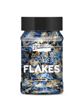 Load image into Gallery viewer, Pentart Colored Foil Flakes, Color Options Blue Gold