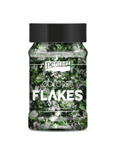 Load image into Gallery viewer, Pentart Colored Foil Flakes, Color Options Green Silver