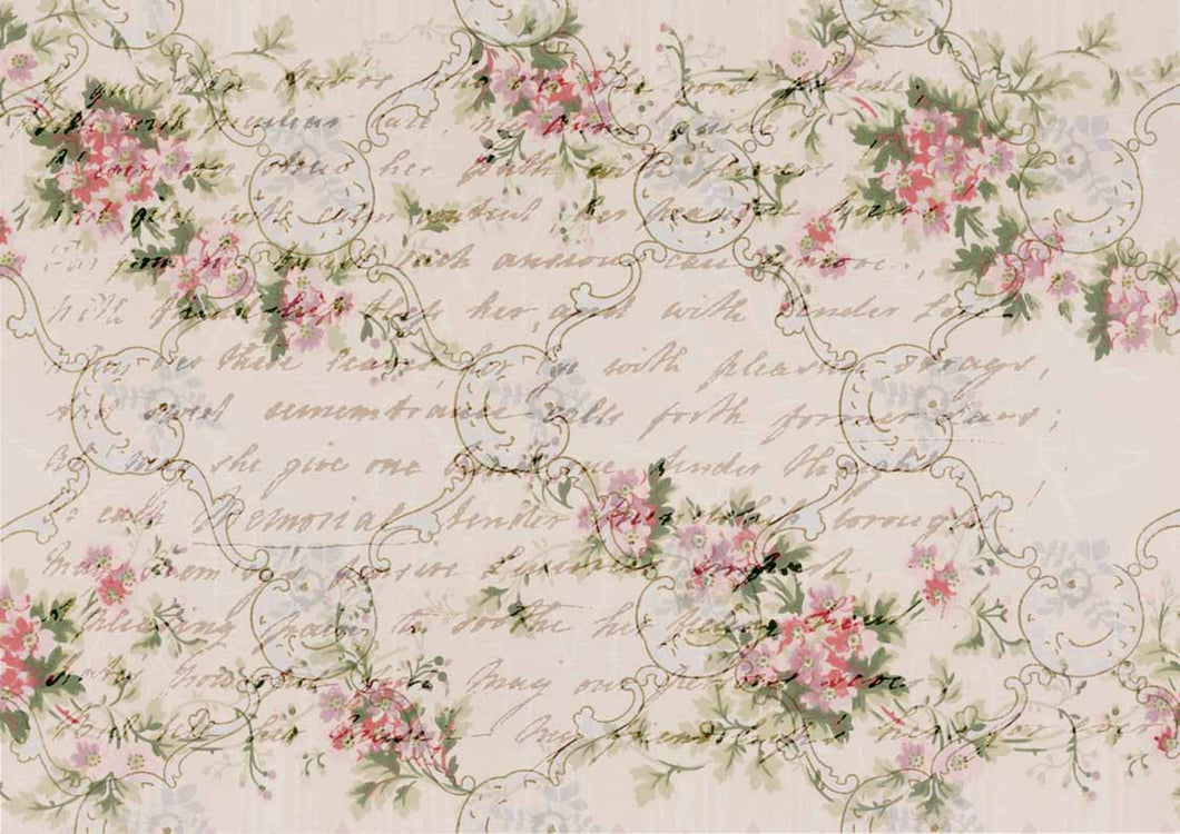 Shabby Roses Rice Paper by Decoupage Queen