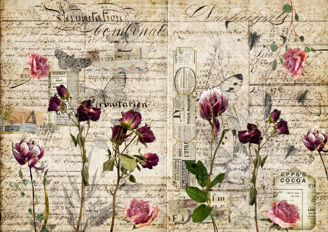 Pressed Flowers Rice Paper by Decoupage Queen – My Victorian Heart pressed-flowers-rice-paper-by-decoupage-queen-my-victorian-heart