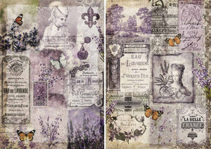 Lavender Sisters Rice Paper by Decoupage Queen
