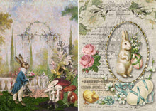 Load image into Gallery viewer, Two Bunnies Rice Paper by Decoupage Queen, Spring, Easter