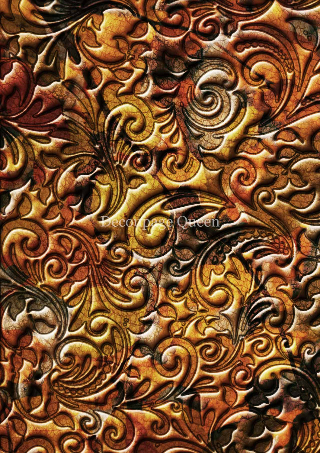 Autumn Swirls Rice Paper by Decoupage Queen