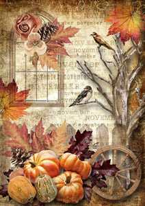 November Rice Paper by Decoupage Queen