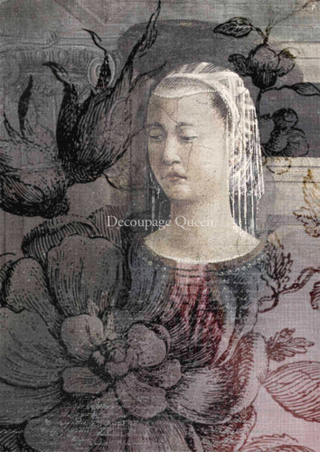 Dainty and the Queen Emergence Rice Paper by Decoupage Queen