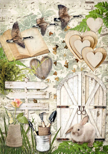 This Way for Spring Rice Paper by Decoupage Queen