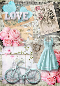 Love is in the Air Rice Paper by Decoupage Queen