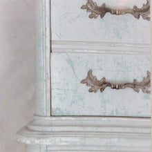 Load image into Gallery viewer, Iron Orchid Designs Distress Decor Stamp Shown on Painted Dresser Project