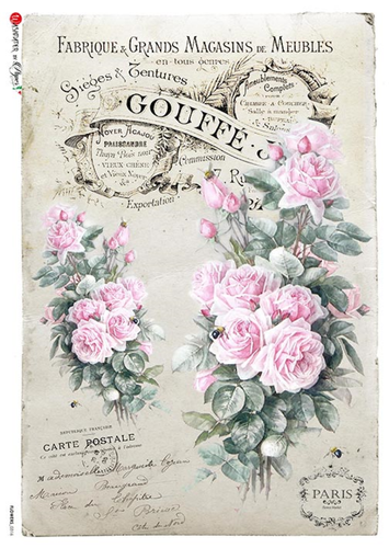 Products – Tagged French Pink Roses Decoupage Washipaper– My Victorian  Heart