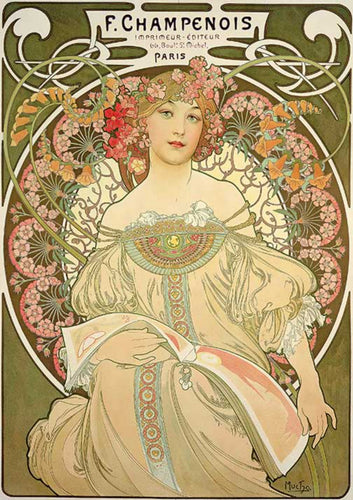 F Champenois Paris Washipaper by Paper Designs, Mucha