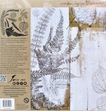 Load image into Gallery viewer, Iron Orchid Designs Fronds Decor Stamp, Botanical Leaves Stamps, Back of Package 