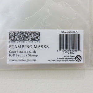 IOD Fronds Stamp Masks, Label 