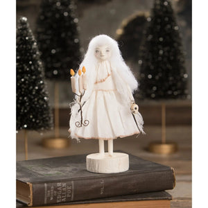 Ghostie Girl with Candelabra by Bethany Lowe Designs, 7",  Halloween Decor