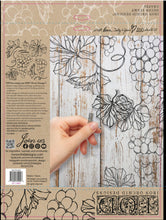 Load image into Gallery viewer, New Grapes Decor Stamp by Iron Orchid Designs, Package View,  Pre Order