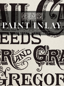 IOD Gregory's Catalogue Paint Inlay, Iron Orchid Designs