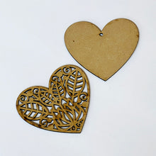 Load image into Gallery viewer, Decoupage Queen Life Beautiful HDF 3&quot; Laser Cut Embellished Heart, 0004 2