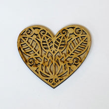Load image into Gallery viewer, Decoupage Queen Life Beautiful HDF 3&quot; Laser Cut Embellished Heart, 0004