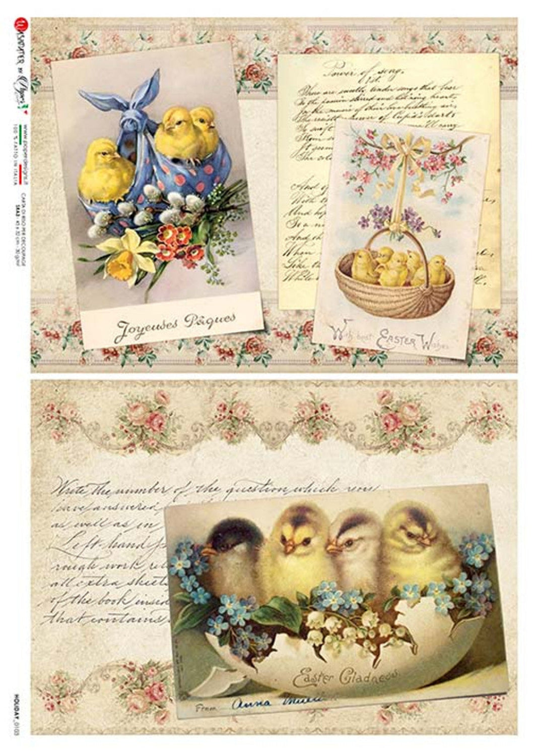 Holiday 0103 by Paper Designs Washipaper, Easter Chicks