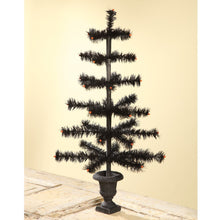 Load image into Gallery viewer, Bethany Lowe Designs Black Feather Tree in Urn, 26&quot;, Halloween