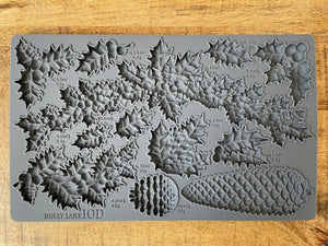 IOD Holly Lane Mould, Mold, by Iron Orchid Designs
