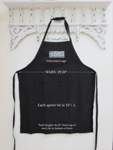 Load image into Gallery viewer, Iron Orchid Designs Apron with Detailed Measurements 