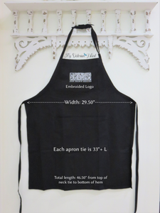 Iron Orchid Designs Apron with Detailed Measurements 