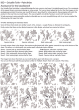 Load image into Gallery viewer, How to Lay Out Grisaille Toile Paint Inlay Pattern on Back Cover 