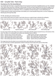 How to Lay Out Grisaille Toile Paint Inlay Pattern on Back Cover 