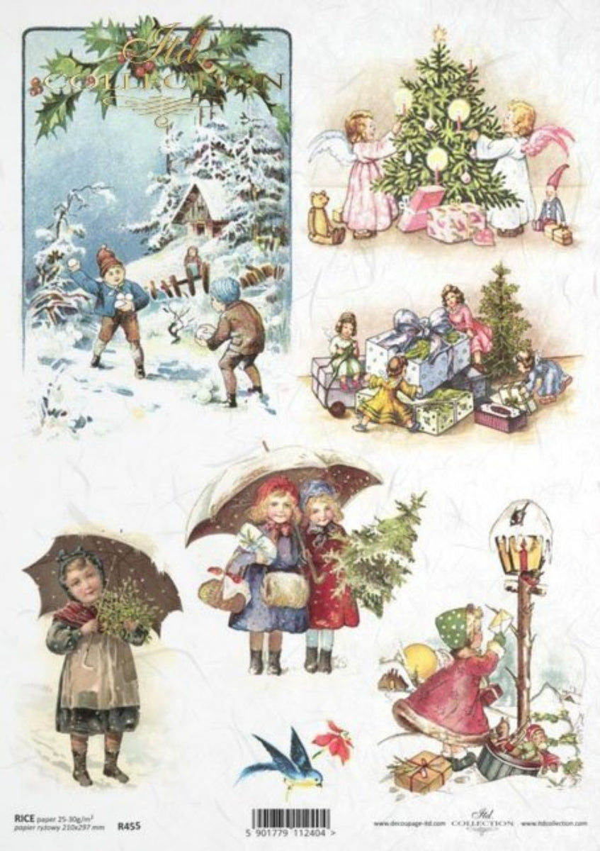 Little Ones' Christmas Rice Paper by ITD Collection, R0455, A4 – My ...