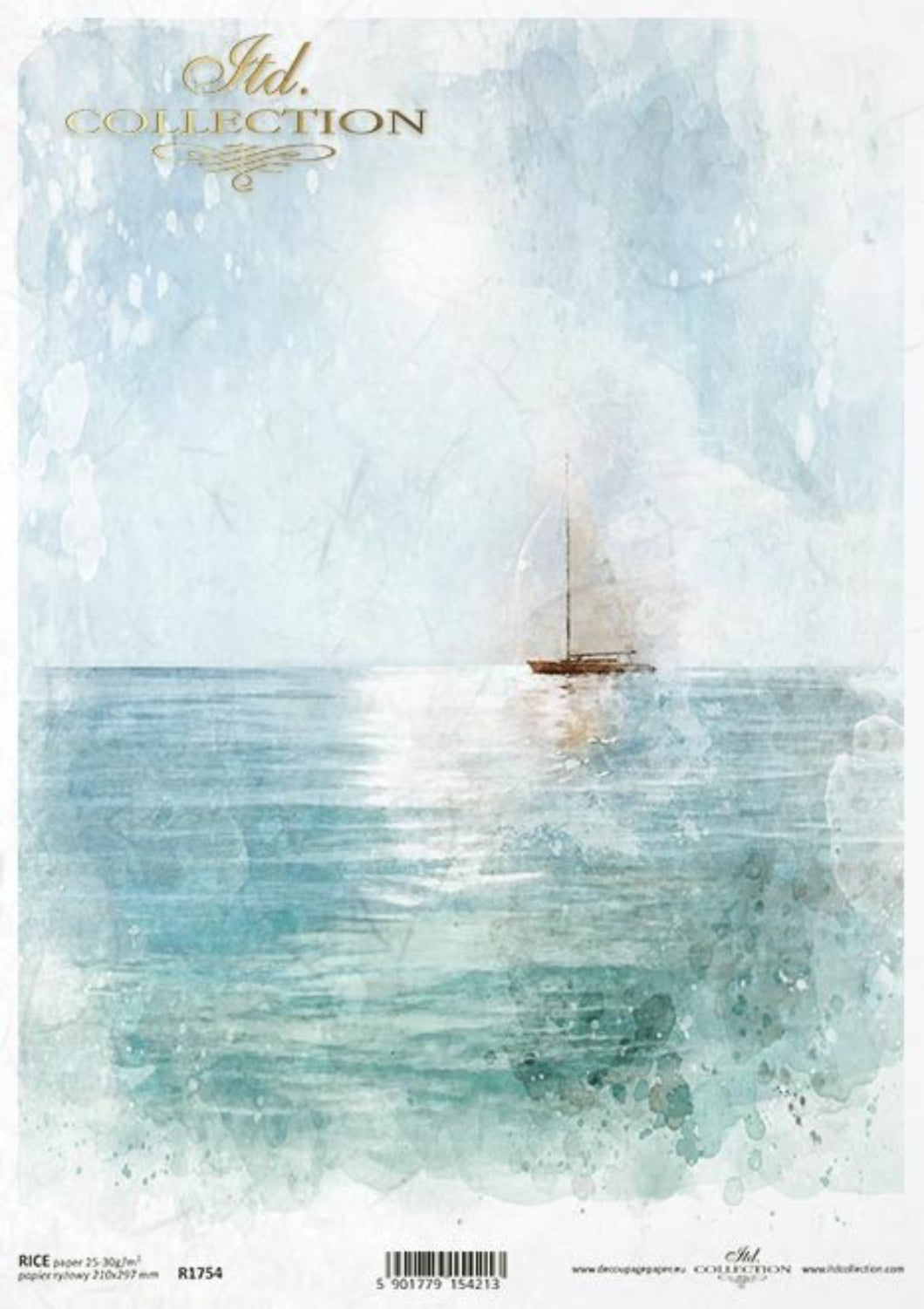 Sailboat Scene R1754 Rice Paper by ITD Collection