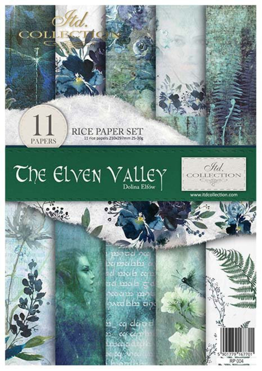 Elven Valley Rice Paper Set by ITD Collection, RP004, Pack of 11