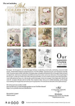 Load image into Gallery viewer, Vintage Style Rice Paper by ITD Collection, RP021, Pack of 11 Back Cover
