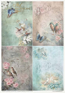 Vintage Style Rice Paper by ITD Collection, RP021, Pack of 11 Page 6