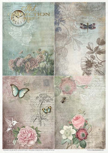 Vintage Style Rice Paper by ITD Collection, RP021, Pack of 11 Page 8