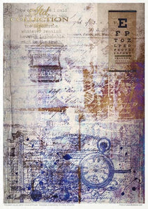 Old Diary Ephemeral Moments Rice Paper by ITD Collection, RP032, Pack of 11 Page 8