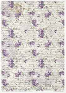 Flower Post Violet Rice Paper by ITD Collection, RP035, Pack of 11 Page 9