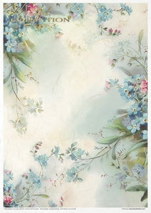 Flower Post Forget-Me-Not Rice Paper by ITD Collection, RP036, 11 Pack Page 4