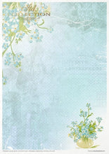 Load image into Gallery viewer, Flower Post Forget-Me-Not Rice Paper by ITD Collection, RP036, 11 Pack Page 6