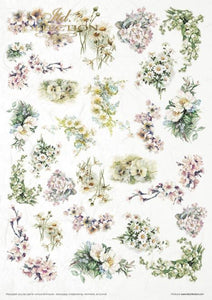 Flower Post White Rice Paper by ITD Collection, RP038, 11 Pack Page 10