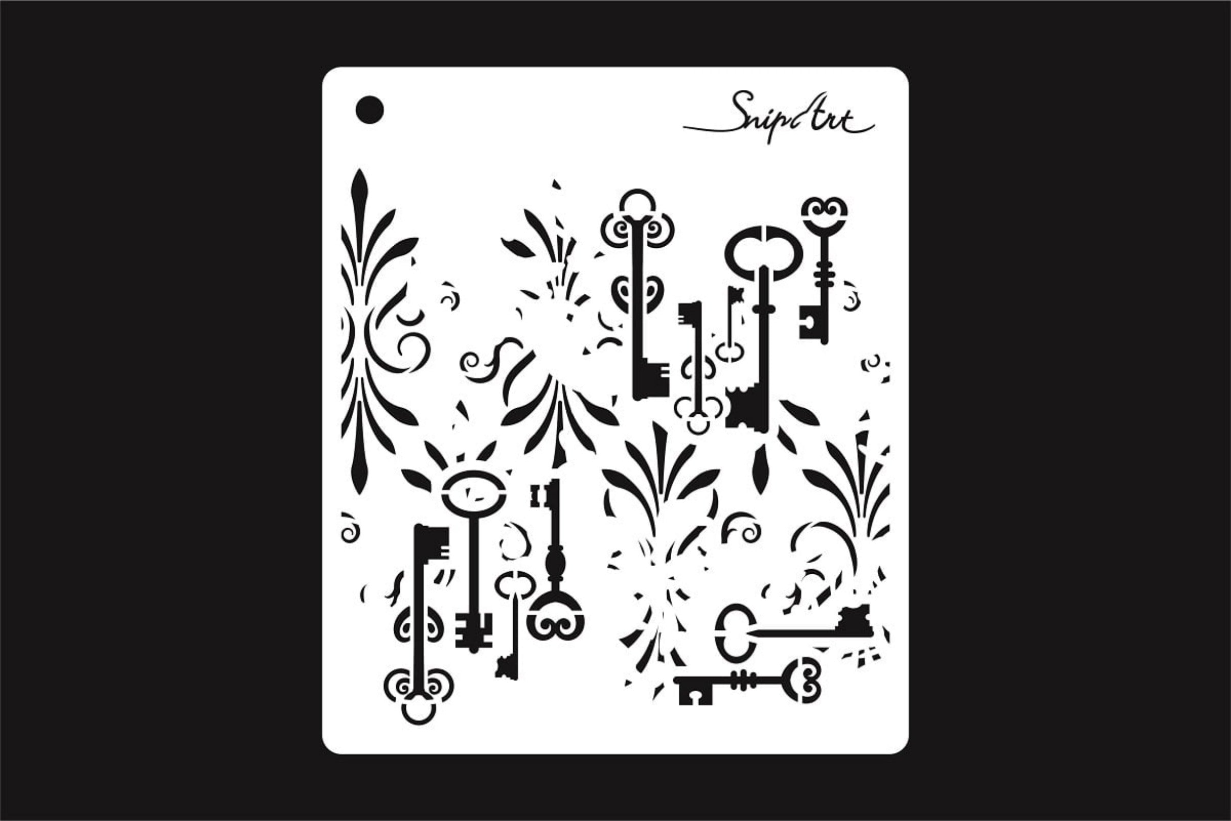SnipArt Industrial Factory Keys Stencil – My Victorian Heart