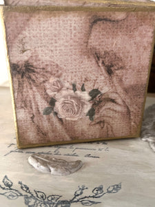 Jane Austen Inspired Gift Box by My Victorian Heart made with Decoupage Queen Lady at the Lake Rice Paper