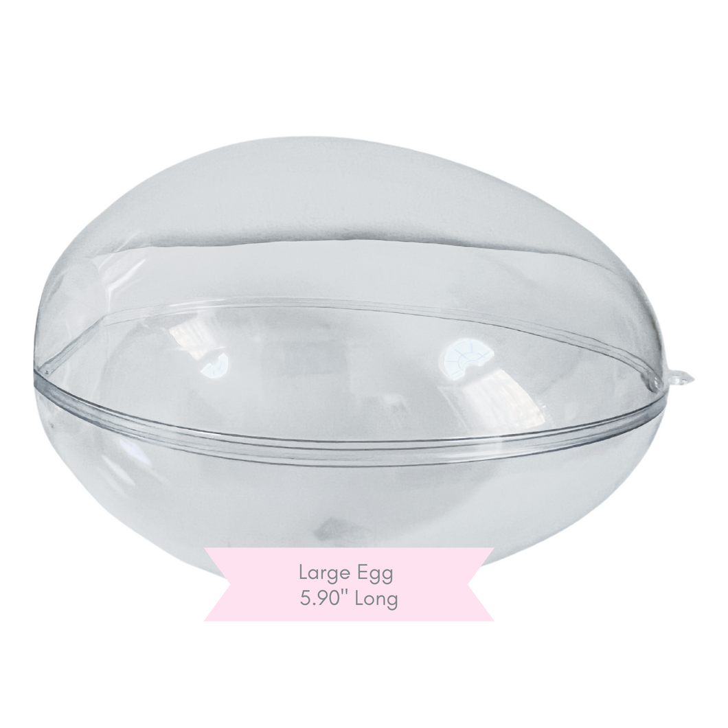 Clear Plastic Egg Ornament