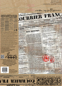 IOD Le Courrier Stamp, Iron Orchid Designs French Typography Stamps