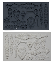 Load image into Gallery viewer, Iron Orchid Designs Lock and Key Mould, Ornate Locks, Keys