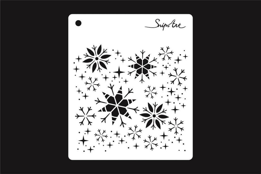 SnipArt Magic Lights Snowflakes Stencil