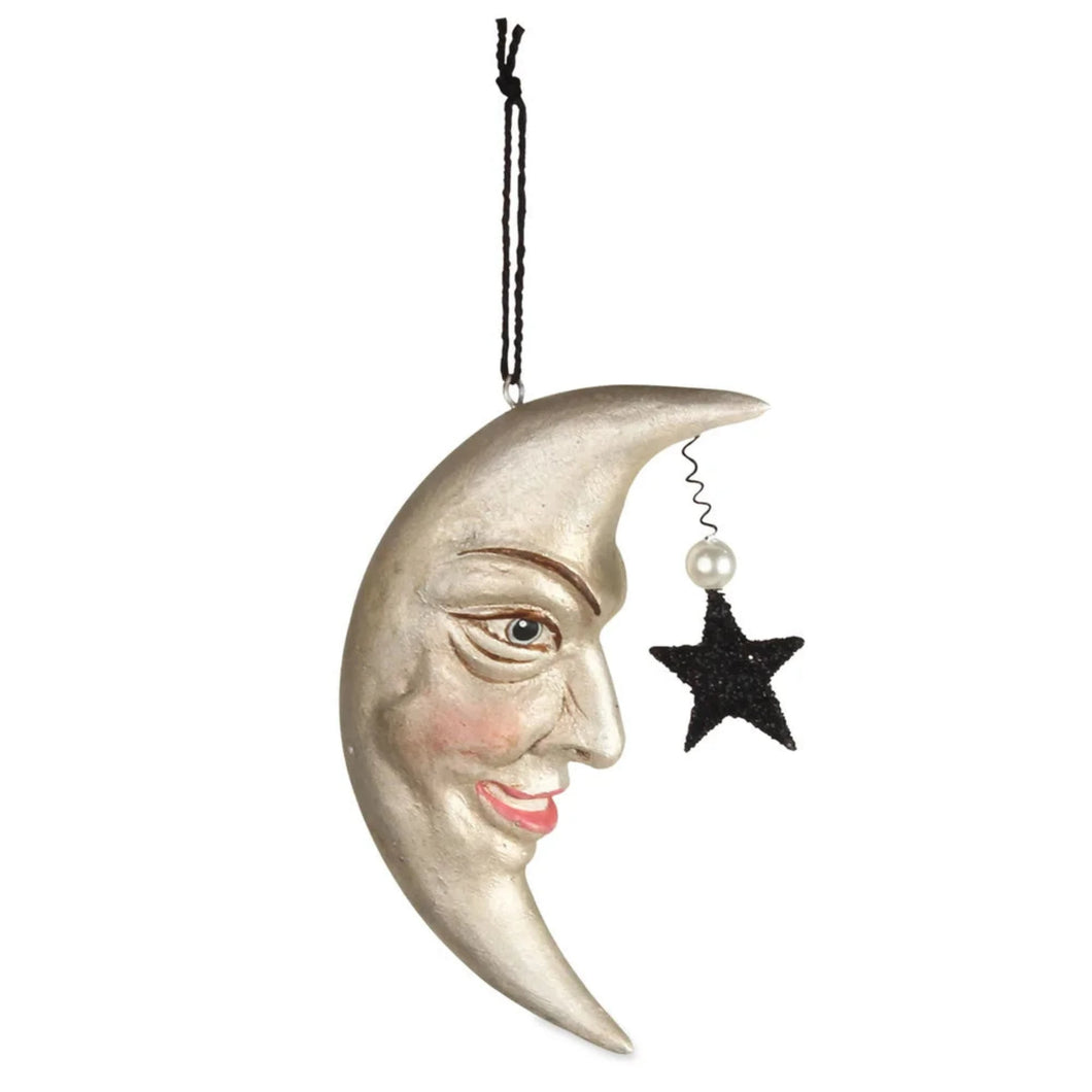 Bethany Lowe Designs Man in the Moon Ornament, TL7876