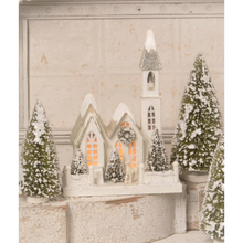 Load image into Gallery viewer, Bethany Lowe Medium Ivory Church, Christmas Village Decor