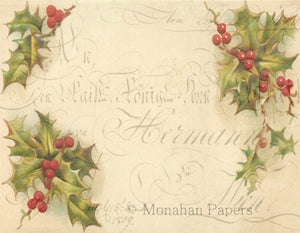 Herman Holly Berries by Monahan Papers, C214