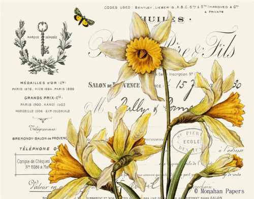 Daffodils & Butterfly by Monahan Papers, X385