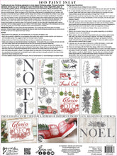 Load image into Gallery viewer, IOD Noel Paint Inlay by Iron Orchid Designs, Christmas, back cover